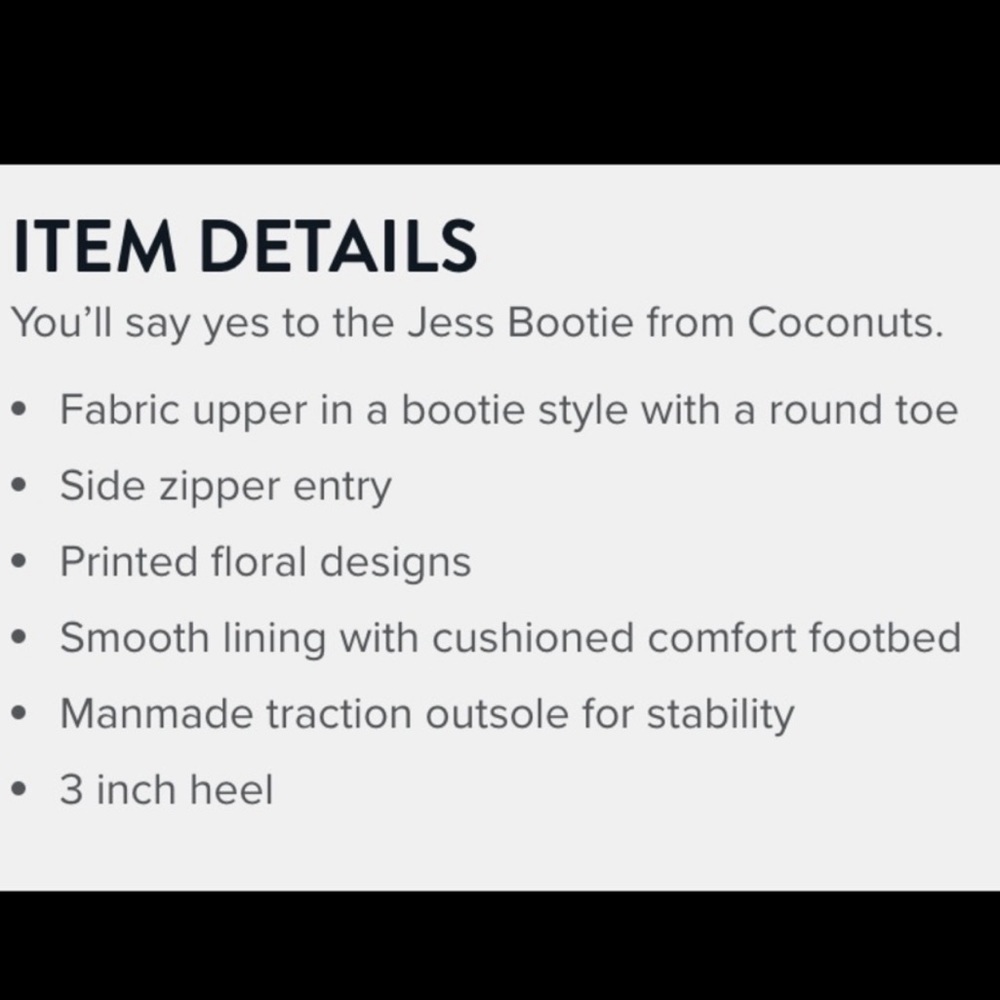 Coconuts by Matisse floral Daisy Jess booties ankle boots - Picture 4 of 4